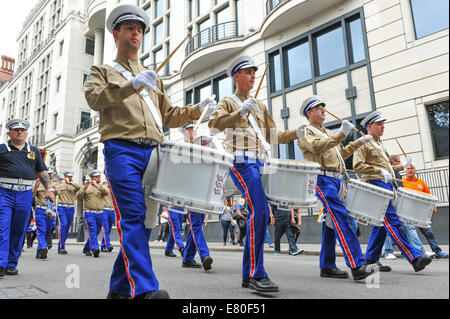 Tempel, London, UK. 27. September 2014. Londons Ulster Tag zum Gedenken an den großen Krieg 1914-1918, mit einer Parade durch London legen Kränze am Ehrenmal Credit: Matthew Chattle/Alamy Live News Stockfoto