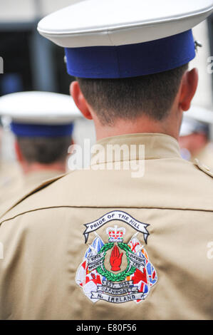 Tempel, London, UK. 27. September 2014. Londons Ulster Tag zum Gedenken an den großen Krieg 1914-1918, mit einer Parade durch London legen Kränze am Ehrenmal Credit: Matthew Chattle/Alamy Live News Stockfoto