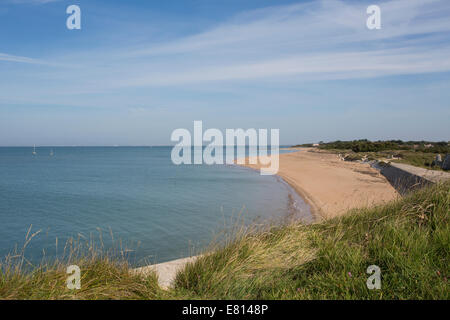 La Grande Plage auf Ile d' Aix, einer Insel vor der französischen Küste in der Nähe von La Rochelle Stockfoto