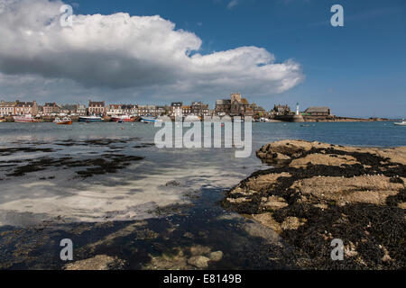 Frankreich, Basse-Normandie, Calvados, Barfleur, Angelboote/Fischerboote Stockfoto