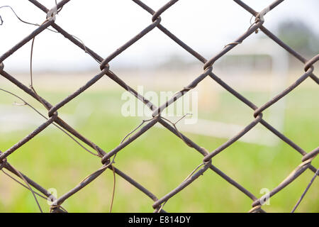 Hain Eisenzaun Stockfoto