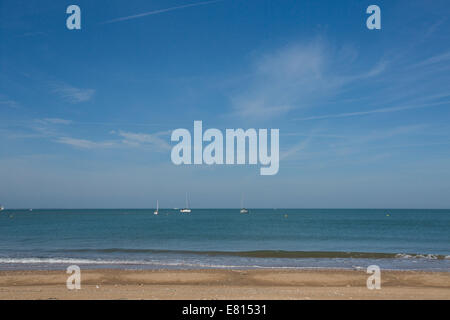 La Grande Plage auf Ile d' Aix, einer Insel vor der französischen Küste in der Nähe von La Rochelle Stockfoto