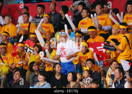 Incheon, Südkorea. 28. Sep, 2014. Tierische Hamaguchi Ringen: am Dowon Gymnasium während der 2014 Incheon asiatische Spiele in Incheon, Südkorea. Bildnachweis: YUTAKA/AFLO SPORT/Alamy Live-Nachrichten Stockfoto