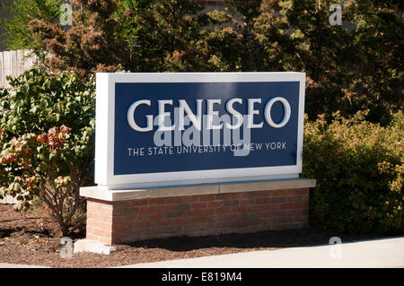 Geneseo NY State University. Stockfoto