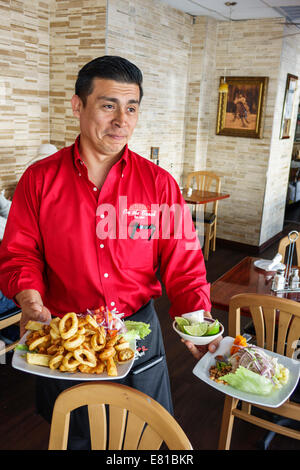 Miami Beach Florida, Chalan am Strand, peruanisch, Restaurant Restaurants Essen Essen Essen Essen Essen gehen Cafe Cafés Bistro, lateinamerikanisch-lateinamerikanisch, ethnisch Immigran Stockfoto