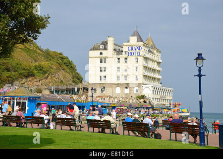 Das Grand Hotel von Promenade, Llandudno, Conwy County Borough (Bwrdeistref Sirol Conwy), Wales, Vereinigtes Königreich Stockfoto