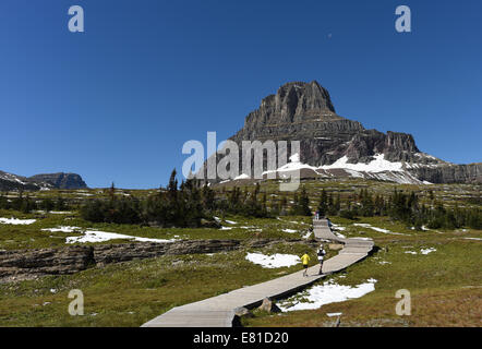 Clements Berg am Logan Pass im Glacier National Park, Montana. Stockfoto