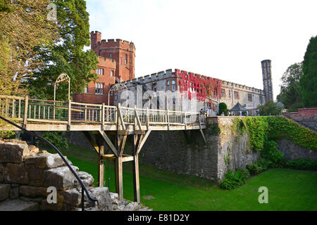 Ruthin Castle (Hotel & Spa), Ruthin (Rhuthun), Denbighshire (Sir Ddinbych), Wales (Cymru), Großbritannien Stockfoto