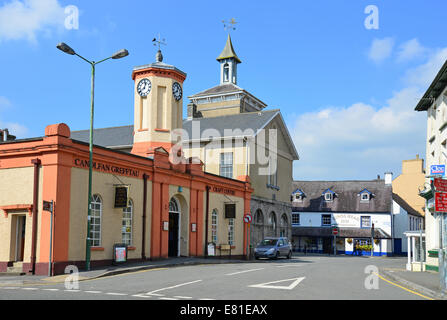 Rathaus & Craft Centre, Stein Straße, Llandovery (Llanymddyfri), Carmarthenshire (Sir Gaerfyrddin), Wales, Vereinigtes Königreich Stockfoto