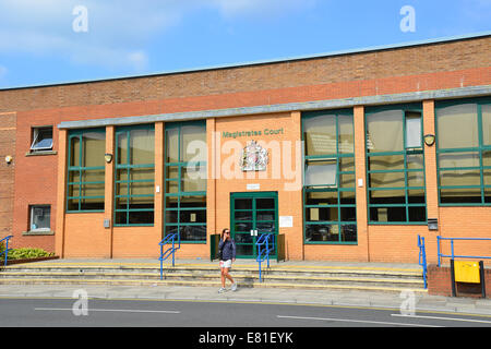 Swindon Magistrates Court, Gerichte von Gerechtigkeit, Princes Street, Swindon, Wiltshire, England, Vereinigtes Königreich Stockfoto