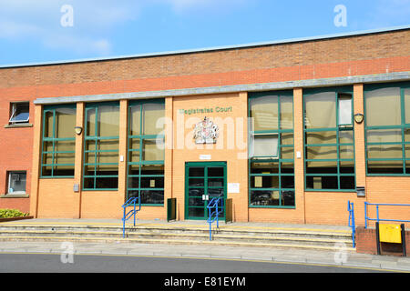 Swindon Magistrates Court, Gerichte von Gerechtigkeit, Princes Street, Swindon, Wiltshire, England, Vereinigtes Königreich Stockfoto