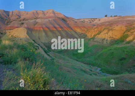 Bunte Felge in Badlands Nationalpark, South Dakota Stockfoto