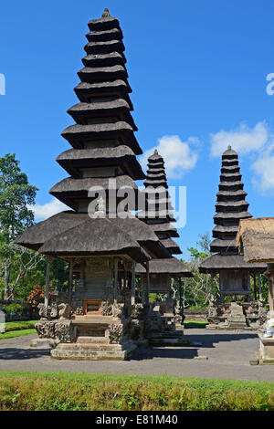 Pagoden und Gebet Orte des Tempels Pura Taman Ayun, Nationalheiligtum, Bali, Indonesien Stockfoto