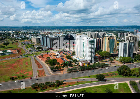 Blick vom Fernsehturm Brasília, Brasilien Stockfoto