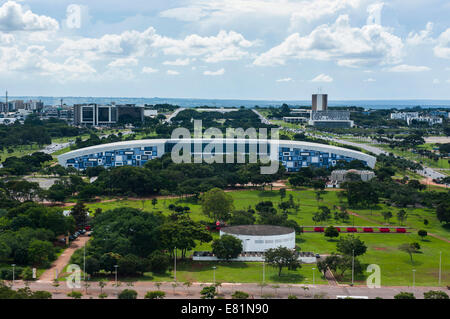 Blick vom Fernsehturm Brasília, Brasilien Stockfoto