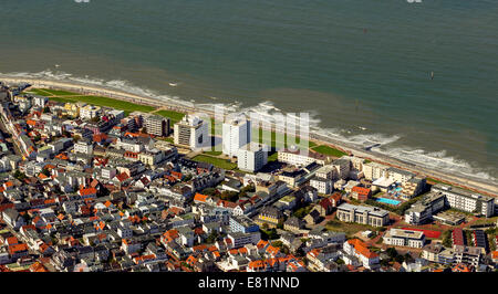 Luftaufnahme, Norderney, Insel in der Nordsee, die ostfriesischen Inseln, Niedersachsen, Deutschland Stockfoto