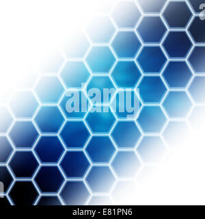sechseckigen Zellen Muster abstrakten Hintergrund Stockfoto