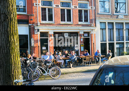Il Fiore Restaurant auf der Lindengracht, Jordaan, Amsterdam, Niederlande Stockfoto