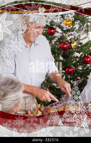 Großvater Carving Türkei zu Weihnachten Stockfoto