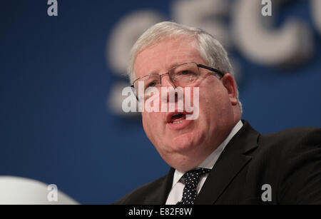 PATRICK MCLOUGHLIN MP SECRETARY OF STATE FOR TRANSPO 29. September 2014 ICC BIRMINGHAM ENGLAND Stockfoto