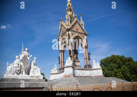 Albert Memorial im Hyde Park, London. Stockfoto