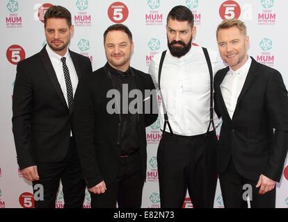 Tesco Mama des Jahres Auszeichnungen im Savoy Hotel, der Strand, London mit: Boyzone wo: London, Vereinigtes Königreich bei: 23. März 2014 Stockfoto