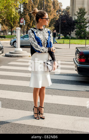 Marta, die Ankunft bei Guy Laroche Frühjahr/Sommer 2015-Modenschau in Paris, Frankreich - 24. September 2014 - Foto: Start-und Landebahn Manhattan/Celine Gaille/Picture Alliance Stockfoto