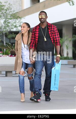 Lance Gross und seine Rebecca Jefferson Shop bei Kitson auf Robertson Boulevard mit: Lance Gross, Rebecca Jefferson wo: Los Angeles, California, Vereinigte Staaten von Amerika bei: 23. März 2014 Stockfoto