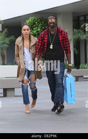 Lance Gross und seine Rebecca Jefferson Shop bei Kitson auf Robertson Boulevard mit: Lance Gross, Rebecca Jefferson wo: Los Angeles, California, Vereinigte Staaten von Amerika bei: 23. März 2014 Stockfoto