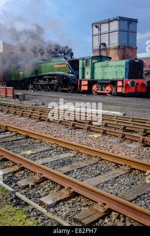 60009 Union of South Africa aus dem Lokschuppen Stockfoto