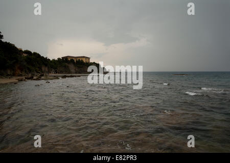 Jahreszeit ändern in Castiglioncello-Toskana Stockfoto