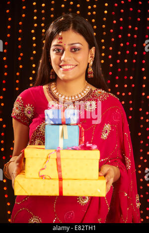 indische Diwali Festival Geschenk Stockfoto