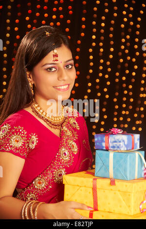 indische Diwali Festival Geschenk Stockfoto