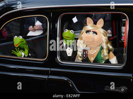 'Muppets Most Wanted' U.K premiere beim Curzon Mayfair - Ankünfte Featuring: The Muppets wo: London, Vereinigtes Königreich bei: 24. März 2014 Stockfoto