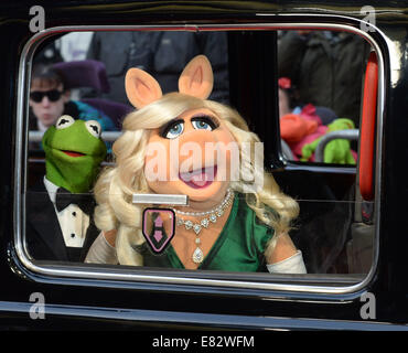 'Muppets Most Wanted' U.K premiere beim Curzon Mayfair - Ankünfte Featuring: The Muppets wo: London, Vereinigtes Königreich bei: 24. März 2014 Stockfoto