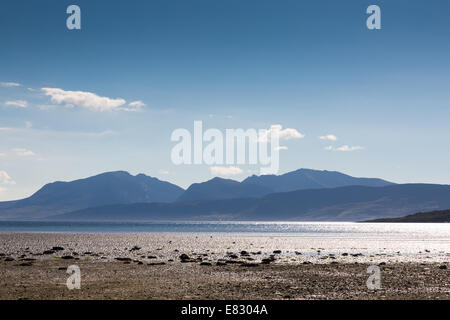 St. Ninians Bucht Rothesay Bute Scotland UK, Blick auf die Isle of Arran Stockfoto