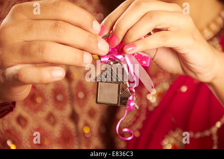 indische Diwali Festival Geschenk Stockfoto