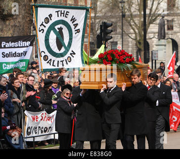 Die Beerdigung von Anthony Benn, 2. Viscount Stansgate am St.-Margarethen Kirche central London mit: Atmosphäre wo: London, Vereinigtes Königreich bei: 27. März 2014 Stockfoto