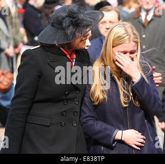 Die Beerdigung von Anthony Benn, 2. Viscount Stansgate am St.-Margarethen Kirche central London mit: Atmosphäre wo: London, Vereinigtes Königreich bei: 27. März 2014 Stockfoto