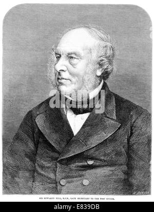 Sir Rowland Hill k c b f r s Sekretär zur Post Stockfoto