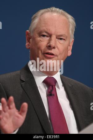 FRANCIS MAUDE MP MINISTER FOR THE CABINET Office 29. September 2014 ICC BIRMINGHAM ENGLAND Stockfoto