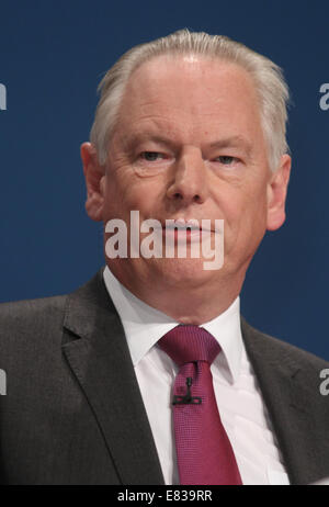 FRANCIS MAUDE MP MINISTER FOR THE CABINET Office 29. September 2014 ICC BIRMINGHAM ENGLAND Stockfoto