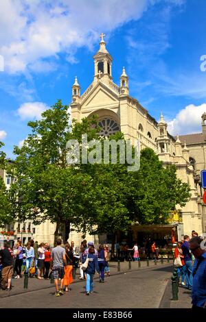 Saint Catherine Kirche, Brüssel, Belgien, Nord-West-Europa Stockfoto