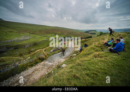 2014 3 Spitzen Cyclocross in Yorkshire Dales Stockfoto