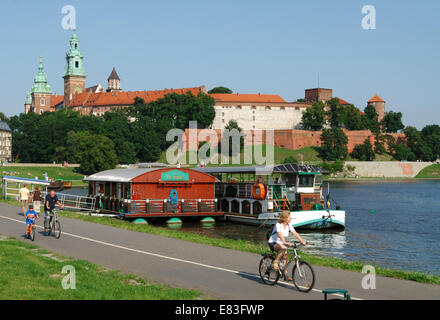 Krakau, Polen – Weichsel und Wawel. Stockfoto