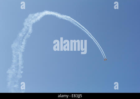 Athen, Griechenland. 28. September 2014. Falken in Rumänien führen während letzten Wochentag Athen fliegen am Flughafen Tatoi. Bildnachweis: Kostas Pikoulas/Alamy Live-Nachrichten Stockfoto