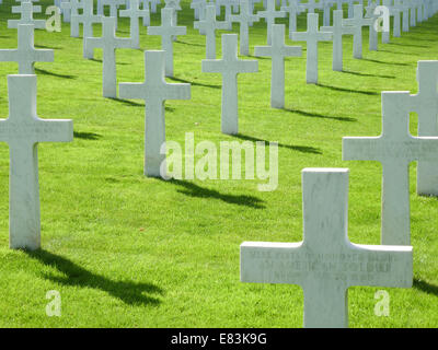 Amerikanischer Soldatenfriedhof des 2. Weltkrieges in Montfaucon, Argonne, Frankreich Stockfoto