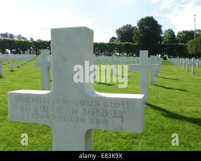 Amerikanischer Soldatenfriedhof des 2. Weltkrieges in Montfaucon, Argonne, Frankreich Stockfoto