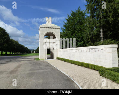 Amerikanischer Soldatenfriedhof des 2. Weltkrieges in Montfaucon, Argonne, Frankreich Stockfoto