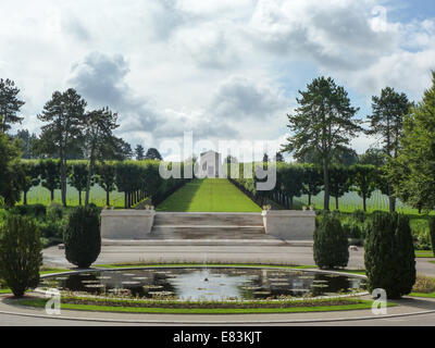 Amerikanischer Soldatenfriedhof des 2. Weltkrieges in Montfaucon, Argonne, Frankreich Stockfoto